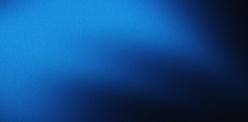 Fototapeta premium Abstract blue black grainy gradient wave background noise texture shape header backdrop poster banner design