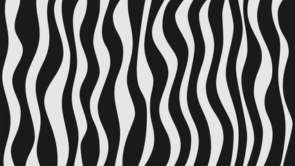 Seamless Pattern Black White Calm Wave Background