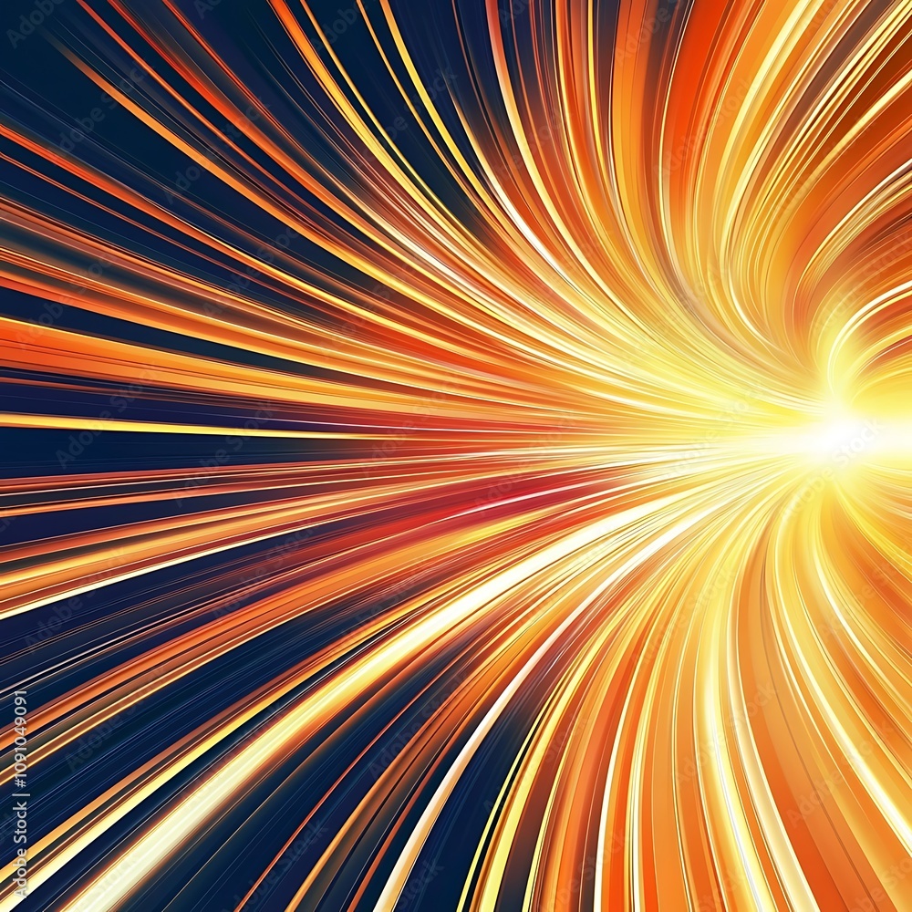 Poster colorful abstract background with rays radial motion blur background, generative ai