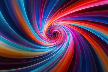 Obraz premium Mesmerizing Flow of Colors in a Spiraling Sphere of Hues