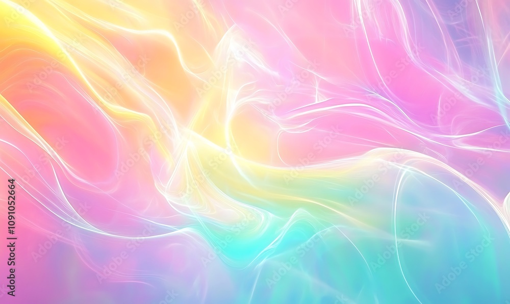 Poster abstract colorful background with smoke, generative ai