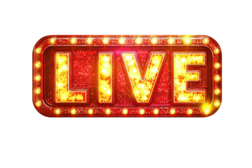 "Live" warning board message is lit on.