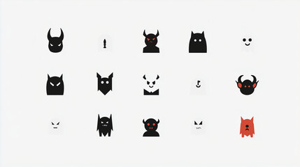 Fototapeta premium icons