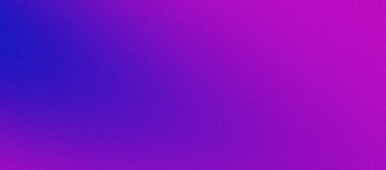 Fototapeta premium Grainy purple blue glowing color gradient background, noise texture abstract banner header poster backdrop design