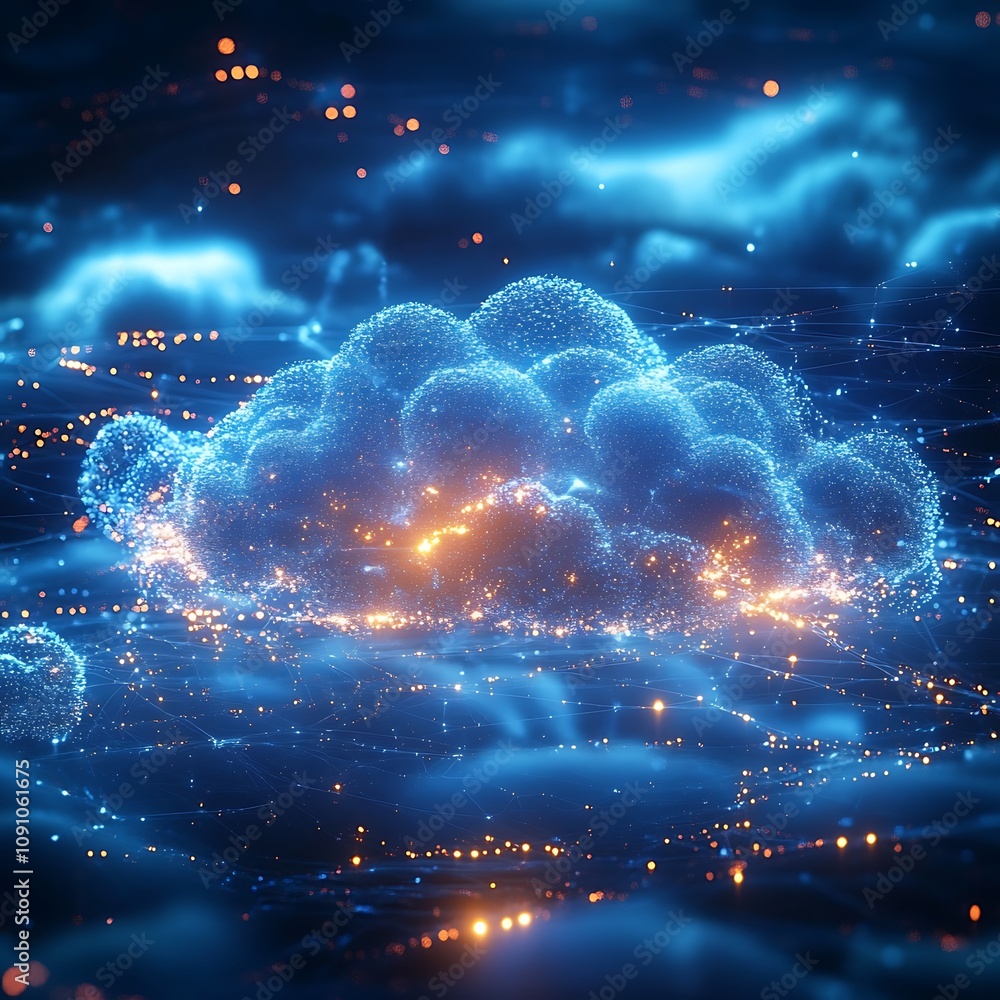 Poster high speed wireless network for cloud computing, generative ai