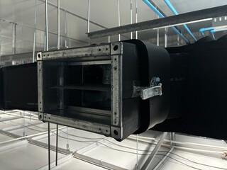 Air duct control damper actuator for open and close it variable operation on the air supply...