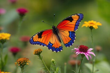 Obraz premium Stunning Isolated Butterfly with Vibrant Wings in Natural Habitat