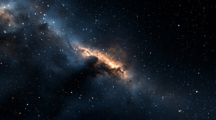 Fototapeta premium Cosmic Panorama of Nebulas and Star Clusters in Deep Space