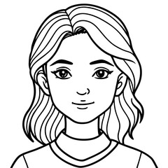 brown hair little girl