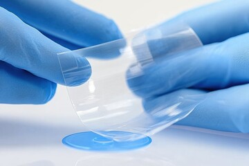 Laboratory Research on Flexible Transparent Plastic Film Material with New Properties in Scientific Experiment
