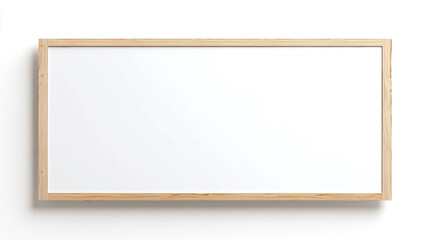 a blank white billboard isolated on a white background.