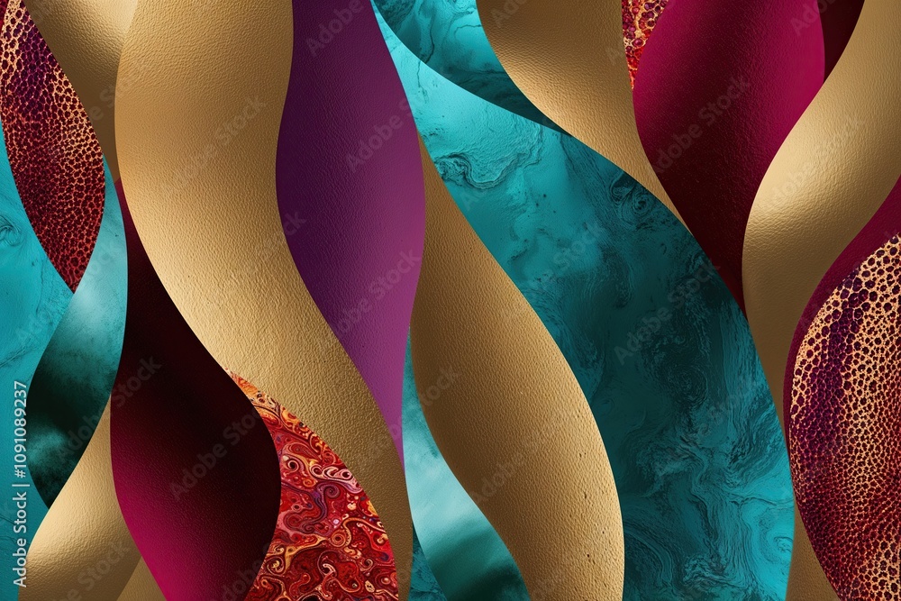 Poster luscious background design with rich color textures and abstract arrangements