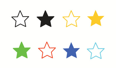 Fototapeta premium set of stars ICONS