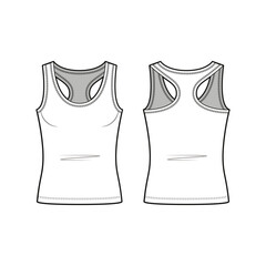 Womens Racer Back Tank Top