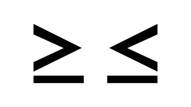 greater than and less than icon
