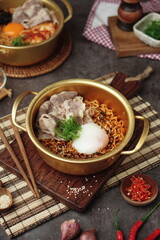 thai noodle soup with pork