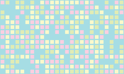 Trendy mosaic-style pattern with structured geometry. A vibrant, colourful grid design ideal for cover art, fabric, or creative posters.