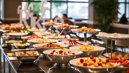 Fototapeta premium Cuisine Culinary Buffet Dinner Catering Dining Food Celebration
