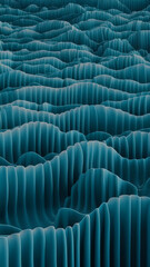 Obraz premium Azure harmony abstract wavy lines in blue tones create a meditative rhythm with smooth transitions and serene textures
