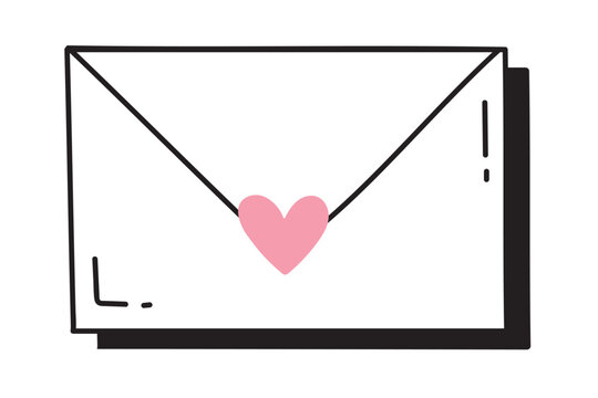 envelope hand drawn element