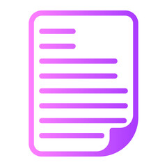 curriculum vitae gradient icon