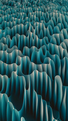 Obraz premium The language of waves vertical blue patterns with gradient tones evoke tranquility in an abstract composition