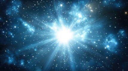 Obraz premium A vibrant depiction of a cosmic explosion, illustrating the beauty of the universe.