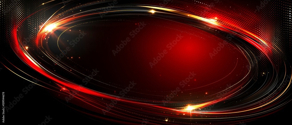 Aufkleber red and black background with a red circle in the center. the circle is surrounded by a lot of red a