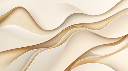 Obraz premium Elegant 3D Golden Flowing Background Design