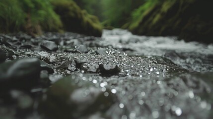 stones on the river bank