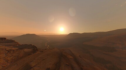 beautiful sunrise at the grand canyon