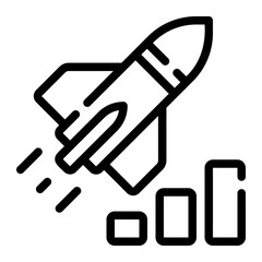 Obraz premium statistics line icon