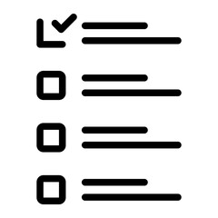 to do list line icon