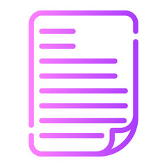 curriculum vitae gradient icon