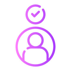 worker gradient icon