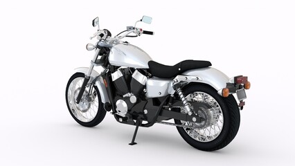 Obraz premium two wheeler superbike with white background