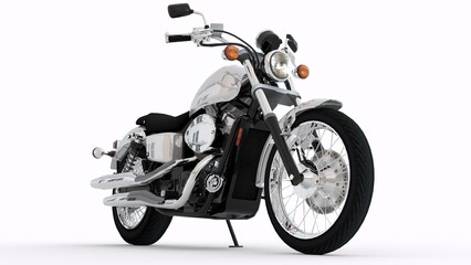 two wheeler superbike with white background