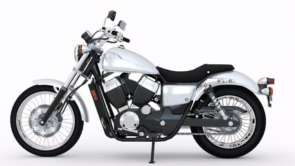 two wheeler superbike with white background