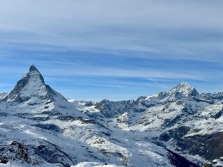 matterhorn swiss alps cold ice snow