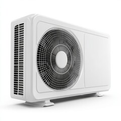 Air condition outdoor unit isolated on white background