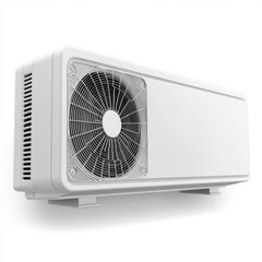 Air condition outdoor unit isolated on white background