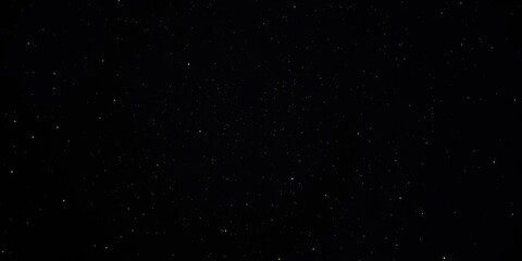 Fototapeta premium Dark night sky with glittering stars on a black canvas, celestial, starry