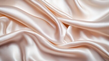 Obraz premium Elegant satin fabric close-up textile showcase modern home decor soft lighting textural exploration