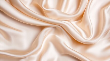 Obraz premium Elegant satin fabric textiles showroom textile material photography soft lighting close-up view fashion concept