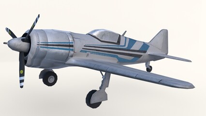 Obraz premium airplane toy with white background