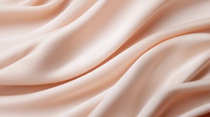 Obraz premium Elegant drapery movement soft fabric textile close-up warm tones abstract perspective luxurious texture for home decor