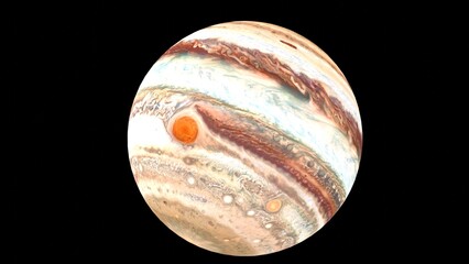 jupiter planet with black background © Masihullah