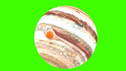 jupiter planet with green background © Masihullah