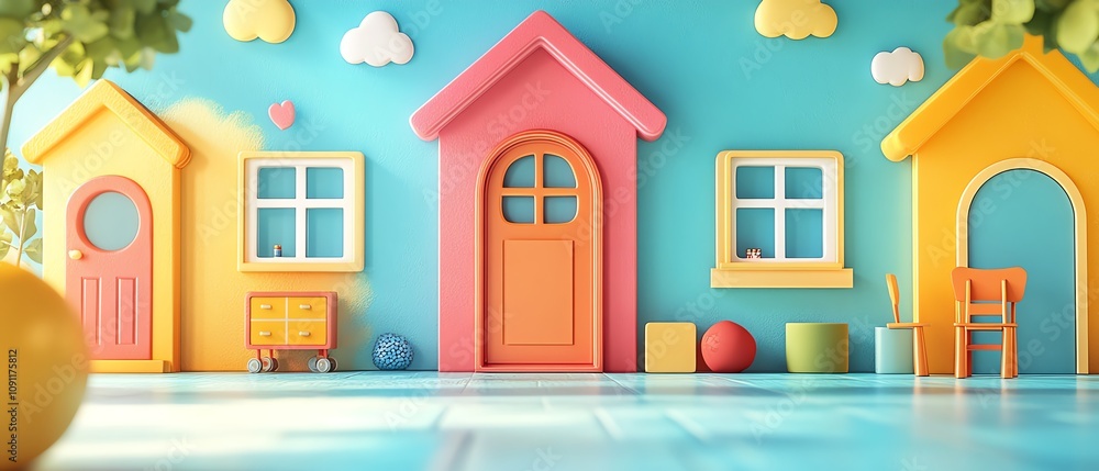 Poster a dynamic and colorful elearning platform for children, featuring interactive classrooms and engagin