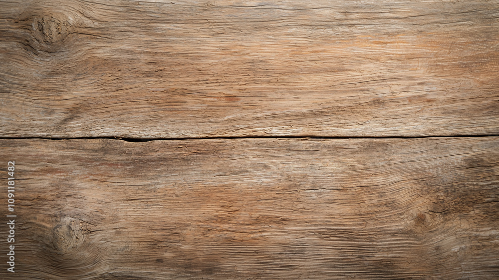 Leinwandbilder aged wooden surface with natural grain patterns and rustic texture, top view. weathered wood display